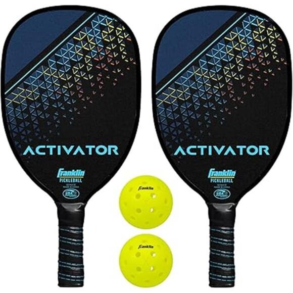 Franklin Sports Pickleball Paddle and Ball Set - Wooden Pickleball Rackets - Picture 8 of 8
